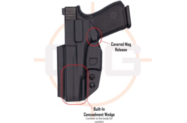 Image of C&amp;G Holsters Covert IWB Holsters, H&amp;K VP9sk, Right Hand, Black, 1458-100