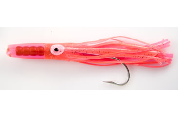 Image of C&amp;H Lures Rattle Jet Trolling Lure Rigged &amp; Ready, 100LB Mono, 6 ft, 7/0 Hook, Pink Skirt, CH-RJ-22