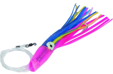 Image of C&amp;H Lures Rattle Jet XL Trolling Lure Rigged &amp; Ready, 130LB Mono, 6 ft, 8/0 Hook, Green/Yellow Skirt, CH-RJX-01