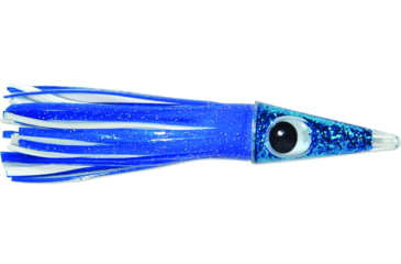Image of C&amp;H Lures Tuna Tango Trolling Lure, 49.6 g Head, 5.75in/14.6 cm, 1.75oz, Blue/White Skirt, CH-TT01