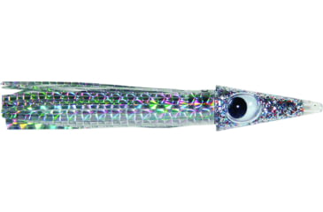 Image of C&amp;H Lures Tuna Tango Trolling Lure, 49.6 g Head, 5.75in/14.6 cm, 1.75oz, Silver Mylar Skirt, CH-TT27