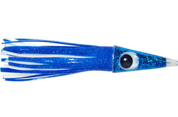 Image of C&amp;H Lures Tuna Tango Trolling Lure, Rigged &amp; Ready, 100LB Mono, 6 ft, 7/0 Hook, Blue/White Skirt, CH-RRTT01