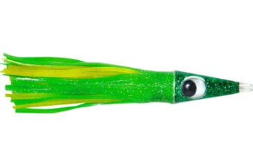 Image of C&amp;H Lures Tuna Tango Trolling Lure, Rigged &amp; Ready, 100LB Mono, 6 ft, 7/0 Hook, Green/Yellow Skirt, CH-RRTT04