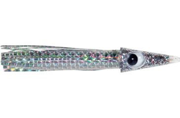Image of C&amp;H Lures Tuna Tango Trolling Lure, Rigged &amp; Ready, 100LB Mono, 6 ft, 7/0 Hook, Silver Mylar Skirt, CH-RRTT27
