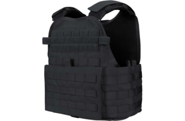 Image of Caliber Armor AR550 11 x 14 Level III+ Body Armor w/ PolyShield Spall Coat and Condor MOPC Package, Black, Large/2XL, 19-AR550-MOPC-1114-SPC-BK