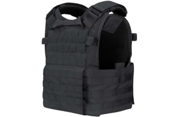 Image of Caliber Armor AR550 11 x 14 Level III+ Body Armor w/ PolyShield Spall Coat and Condor MOPC Package, Black, Medium/2XL, 19-AR550-MOPC-1114-SPC-BK