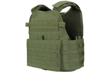 Image of Caliber Armor AR550 11 x 14 Level III+ Body Armor w/ PolyShield Spall Coat and Condor MOPC Package, OD Green, Large/2XL, 19-AR550-MOPC-1114-SPC-OD