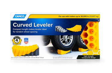 Image of Camco Curved Leveler and Wheel Chock, 44423