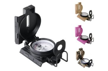Image of Cammenga 27 Phosphorescent Lensatic Compass without Tritium, Black, Coyote Brown, Pink, RealTree Camo