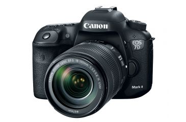 Image of Canon EOS 7D Mark II Camera, w/EF-S 18-135mm IS USM Standard Zoom Lens Wi-Fi Adapter Kit, Black 9128B135