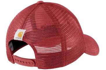 Image of Carhartt Canvas Mesh-Back Cap - Womens, Dark Barn Red, One Size, 104342-DBD-OFA