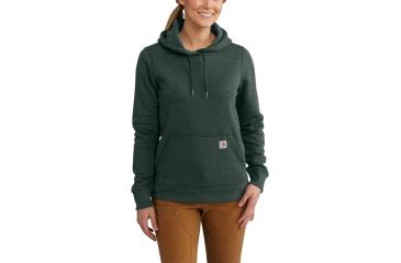 Image of Carhartt Clarksburg Pullover Sweatshirt for Womens, Canopy Green Heather, Small/Regular 102790-341-REG-S