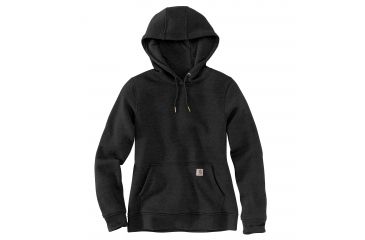 Image of Carhartt Clarksburg Pullover Sweatshirt - Womens, Black, REG-S-S 102790-001-REG-S