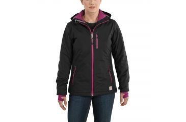 Image of Carhartt Elmira Jacket for Womens, Black, Extra Small/Regular 101766-001-REG-XS