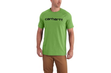 Image of Carhartt Force Cotton Delmont Gphc Short Sleeve T-Shirt for Mens, Foliage, 2XL/Regular 102549-351-REG-2XL