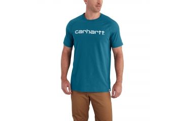 Image of Carhartt Force Cotton Delmont Gphc Short Sleeve T-Shirt for Mens, Bay Harbor, 2XL/Regular 102549-466-REG-2XL
