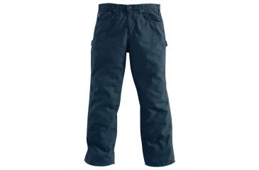 Image of Carhartt Loose Fit Canvas Carpenter Five Pocket Pants - Mens, Navy, 34 Waist, 32 Inseam B159-NVY-32-34