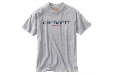 Image of Carhartt Lubbock Graphic Short Sleeve T-shirt - Mens, Heather Gray, XL-REG 103181-034-REG-XL