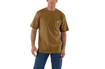 Image of Carhartt Workwear Pocket T-Shirt - Men's, Oiled Walnut Heather, Large, Regular, K87-B00REGLRGA