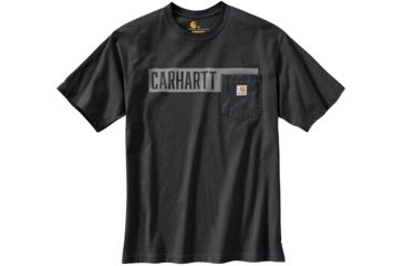 Image of Carhartt Relaxed Fit Heavyweight Short-Sleeve Graphic T-Shirt - Mens, Carbon Heather, Large, 104180-CRH-REG-L