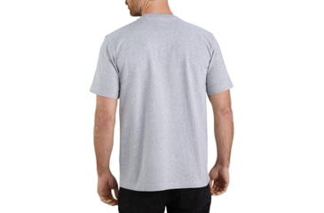 Image of Carhartt Relaxed Fit Heavyweight Short-Sleeve Graphic T-Shirt - Mens, Heather Gray, Extra Large, 104180-HGY-REG-XL