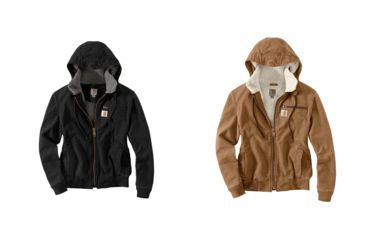 Image of Carhartt Wildwood Jacket - Women's, Black, Carhartt Brown