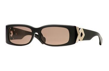 Image of Carmen Marc Valvo CM Hepburn SECM HEPB06 Single Vision Prescription Sunglasses SECM HEPB065525 BK - Frame Color: Black, Lens Diameter: 55 mm