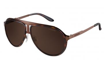 Image of Carrera 100/S Single Vision Prescription Sunglasses CA100S-0HKY-EJ-5912 - Lens Diameter 59 mm, Frame Color Brown Havana Bw
