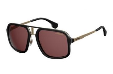 Image of Carrera 1004/S Progressive Prescription Sunglasses CA1004S-02M2-W6-5720 - Frame Color Black/Gold, Lens Diameter 57 mm