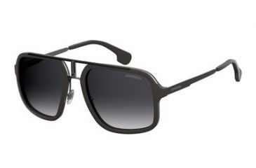 Image of Carrera 1004/S Progressive Prescription Sunglasses CA1004S-0TI7-9O-5720 - Frame Color Matte Black Ruthenium, Lens Diameter 57 mm