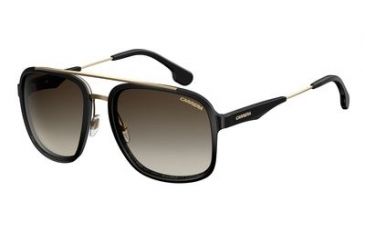 Image of Carrera 133/S Bifocal Prescription Sunglasses CA133S-02M2-HA-5719 - Lens Diameter 57 mm, Frame Color Black/Gold