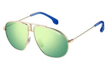 Image of Carrera Carrerino 21/S Single Vision Prescription Sunglasses CARRE21S-03YG-Z9-5411 - Frame Color Light Gold, Lens Diameter 54 mm
