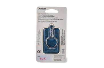 Image of Carson Keychain Flashlight, Blue, 1.4 in x 0.5 in x 2.4 in, KL-10BU