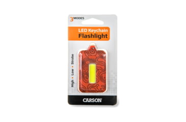 Image of Carson Keychain Flashlight, Orange, 1.4 in x 0.5 in x 2.4 in, KL-10OR