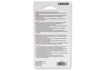 Image of Carson Optical C6 Reusable Jumbo Lens Cleaner w/ Dry Nano-Particle Cleaning Formula, Black, 0.9 in x 0.9 in x 3.3 in, CS-45