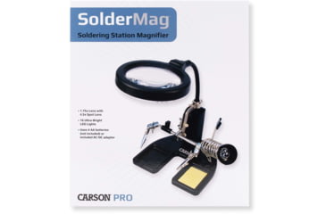 Image of Carson SolderMag 1.75x Station Magnifier Loupe, Black CP-50