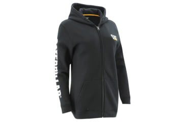 Image of Caterpillar Banner Full Zip Hoodie - Women's, Small, Black, 1050005-10158-S