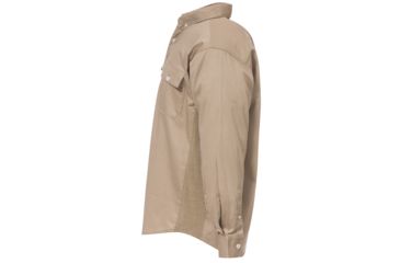 Image of Caterpillar Flame Resistant Work Shirt With Stretch Panels, FR Kelp, Large 1610002-97G-L