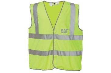 Image of Caterpillar Printed Hi-Vis Vest, Hi-Vis Yellow, Medium/Large 1322024-407-M/L