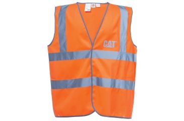 Image of Caterpillar Printed Hi-Vis Vest, Hi-Vis Orange, Medium/Large 1322024-607-M/L