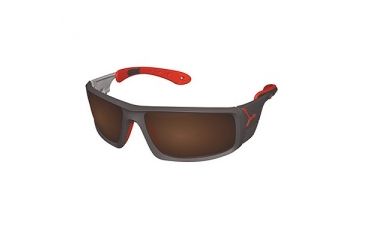Image of Cebe Ice 8000 Sunglass Dark Grey/Red Frame, Brown AR Lens CBICE80002