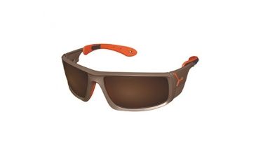 Image of Cebe Ice 8000 Sunglass Deep Dark Brown/Orange Frame, Brown AR Lens CBICE80003
