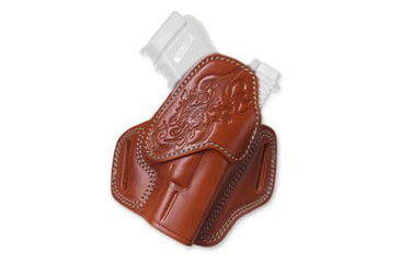 Image of Cebeci Arms Leather Floral Design Combat Grip Holsters, Canik TP9, Right, Tan, 20860RT84