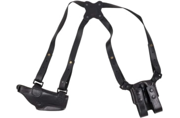 Image of Cebeci Arms Leather Horiz. Shoulder Holster LHS for Springfield XD9, XD40 Full Size 4.5in, Black, Right 21020RB40