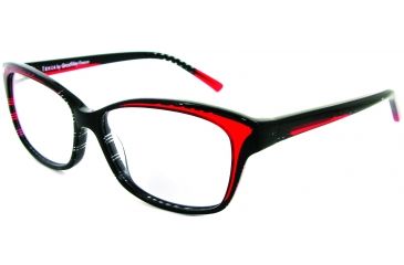 Image of Chantal Thomass 50011 Eyeglass Frames, Female, Black Crystal-Brown-Green Frame, 54-14-135 50011-C3
