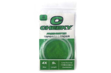 Image of Cheeky Fishing Freshwater Leader 3-Pack, Clear Nylon, 4X, 6.5 lb test, C-LEA-4XN-3PK