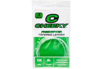 Image of Cheeky Fishing Freshwater Leader, 3-Pack, 0X, Clear, C-LEA-0XN-3PK