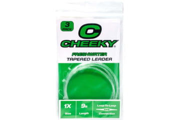 Image of Cheeky Fishing Freshwater Leader, 3-Pack, 1X, Clear, C-LEA-1XN-3PK
