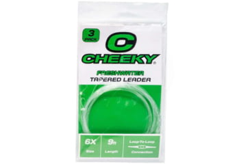 Image of Cheeky Fishing Freshwater Leader, 3-Pack, 6X, Clear, C-LEA-6XN-3PK