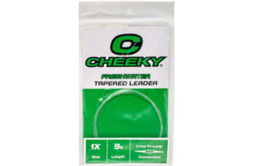 Image of Cheeky Fishing Freshwater Leader, Single, 1X, Clear, C-LEA-1XN-1PK